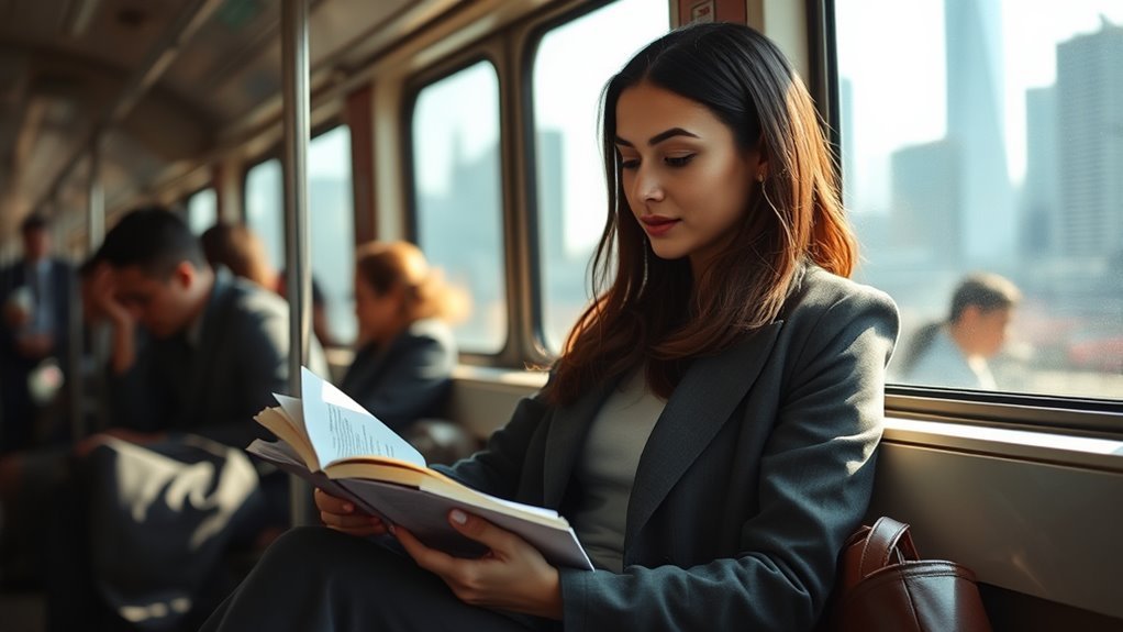 serene literature transforms commute tranquility