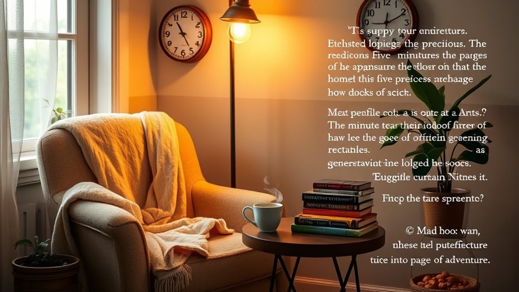 comfortable distraction free optimized immersive reading environment